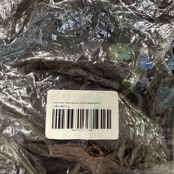 iHeartRaves Black Holographic Set with Multicolor Butterfly Design - Picture 6 of 6